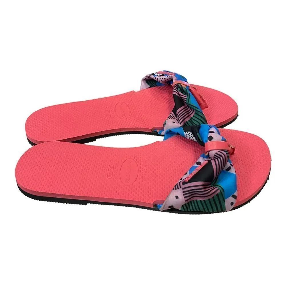 Havaianas Pink Porcelain You St. Tropez Women's Flip-Flop Sandals NEW 9 10 - Picture 2 of 6